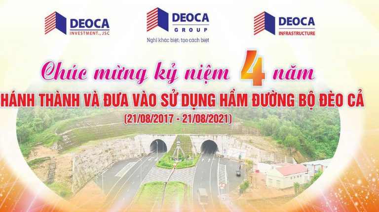 Congratulatory letter on the 4th anniversary of Deo Ca tunnel