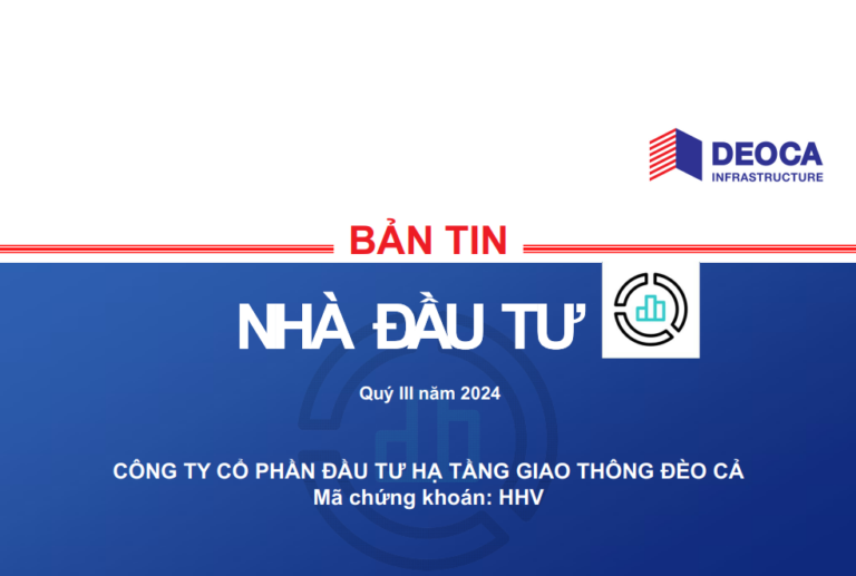 Bản tin nhà đầu tư Quý 3 năm 2024