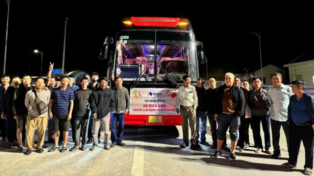 Những chuyến xe Đèo Cả đưa người lao động về Tết