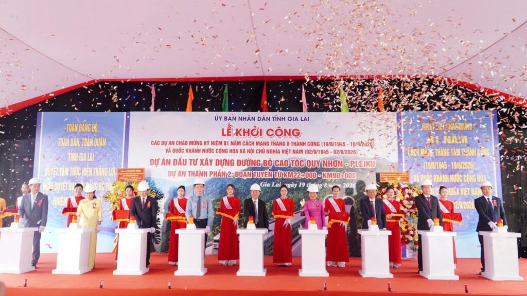Khởi công dự án thành phần 2 cao tốc Quy Nhơn – Pleiku: Liên danh Đèo Cả triển khai gói XL2 qua đèo An Khê