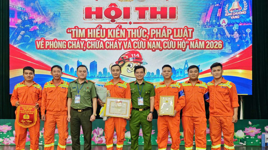 Xí nghiệp QLVH hầm đường bộ Đèo Cả giành Giải Nhất tại Hội thi PCCC và CNCH tỉnh Đắk Lắk năm 2026